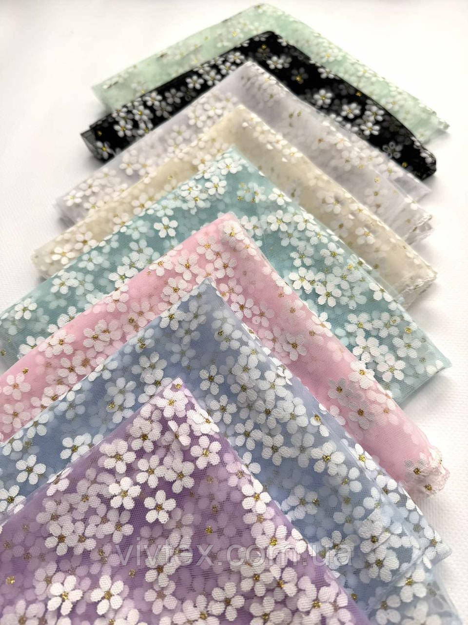 Хустка жіноча фатин 70х70, фото 1