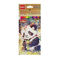 Набір кольорових олівців Luva Ellott CQ1004-12-2, 12 кольорів