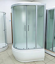 Душовий бокс Veronis BV-5-120 XL R 120х80х220 см на глибокому піддоні асиметричний прозоре скло, фото 2