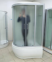 Душовий бокс Veronis BV-5-120 XL R 120х80х220 см на глибокому піддоні асиметричний прозоре скло, фото 3