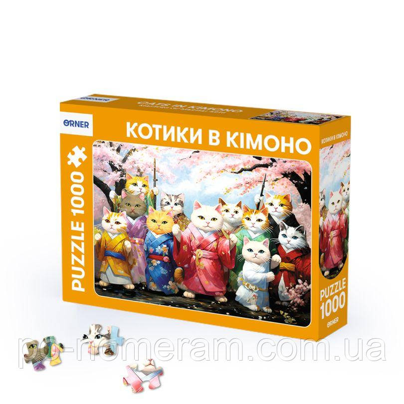 ORNER Пазли Котики в кімоно 1000 елем., фото 1