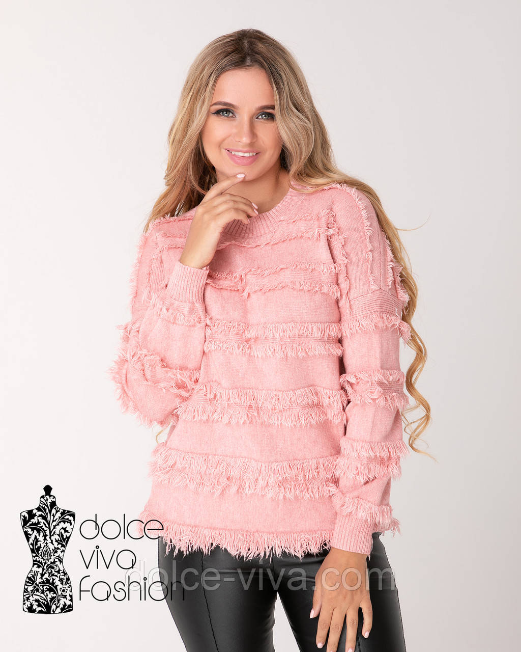 Стильний жіночий джемпер р.44-50, фото 1