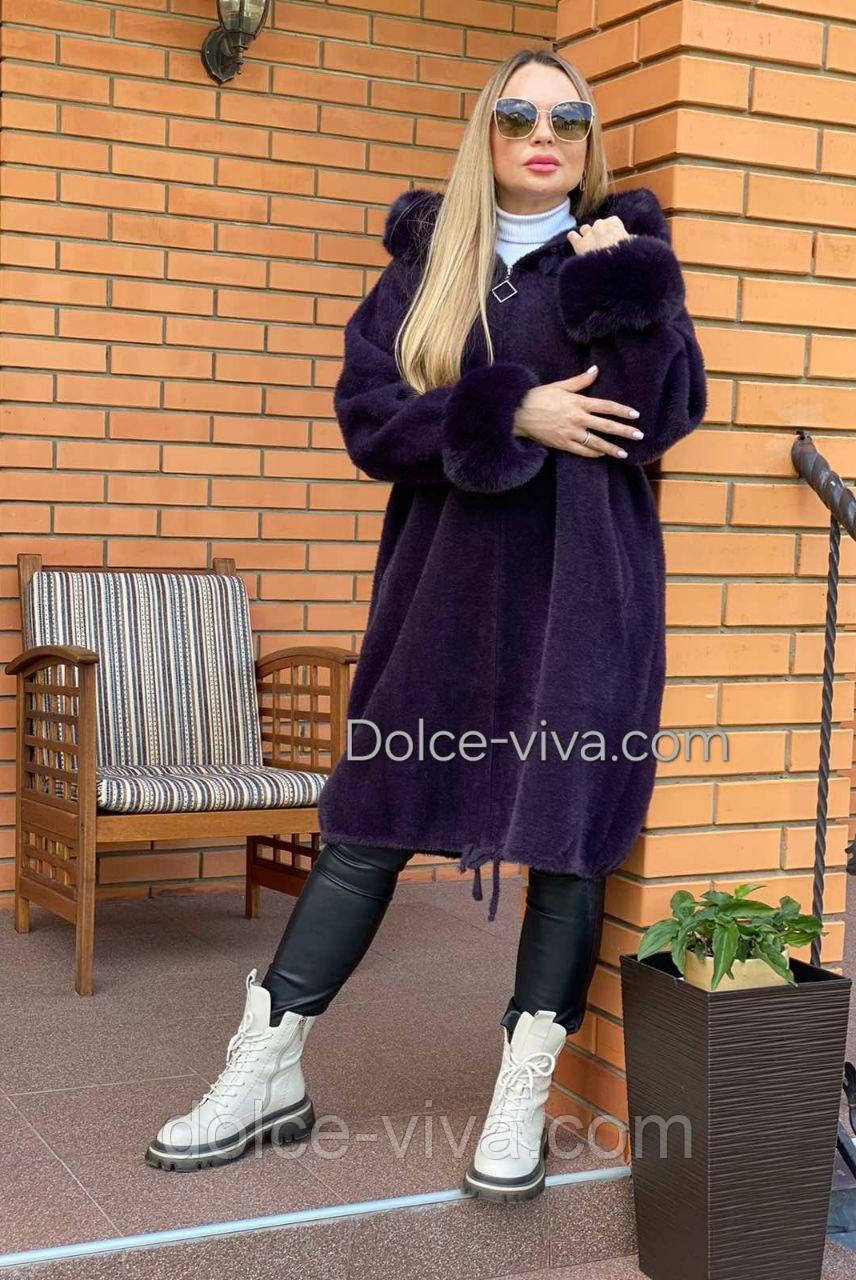 Пальто жіноче з вовні Альпака р.54-64, фото 1