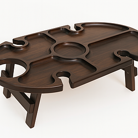 Дерев'яна менажниця «Vine» для вина