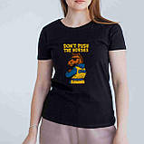 Жіноча футболка. Футболка з принтом "Don't Push the Horses | Не жени коней", фото 2