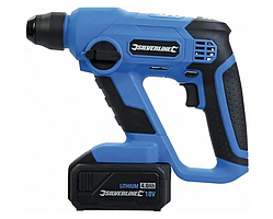 Дриль ударний побутовий для дому (Електродрель) SDS Plus 4Ач 18 В Silverline Аккумуляторний перфоратор для роботи