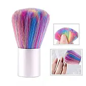 Щітка для видалення пилу з нігтів срібна