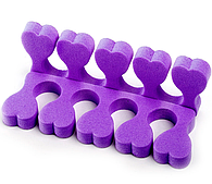 Розділювачі педикюрні 36 пар фіолетові