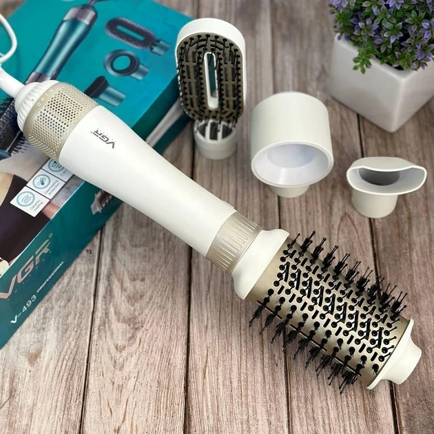 Стайлер професійний для укладання волосся 4 в 1 VGR V-493 Білий, фото 1