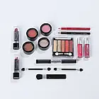 Набір декоративної косметики в алюмінієвому кейсі з дзеркалом Makeup set MC1488 Сріблястий, фото 3