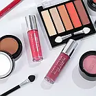 Набір декоративної косметики в алюмінієвому кейсі з дзеркалом Makeup set MC1488 Сріблястий, фото 10