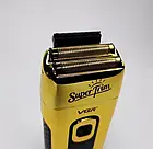 Стильна електробритва чоловіча акумуляторна з дисплеєм VGR V-332 Золотий Професійна бритва-шейвер Подр, фото 7