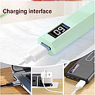 Ультрафіолетова лампа портативна для нігтів сушіння гель-лаку дорожня на акумуляторі Зелений, фото 3