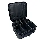 Косметичка органайзер зі знімними перегородками дорожній портативний б'юті кейс із ручкою MA-454, фото 3