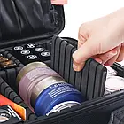 Косметичка органайзер зі знімними перегородками дорожній портативний б'юті кейс із ручкою MA-454, фото 7