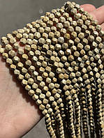 ЯШМА грань 6 мм/довжина нитки 37 см приблизно 56 намистин