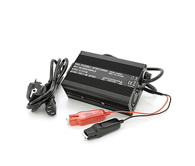 Зарядний пристрій Li-ion для акумуляторів 67.2V 4A + крокодили, 135x90x50mm