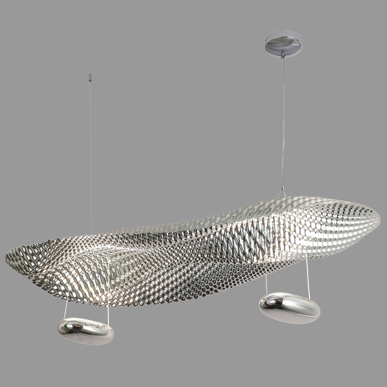 Дизайнерська срібна люстра "Cosmic" 16W (92-D1315 CH)