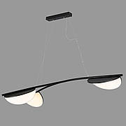 Дизайнерська чорна люстра "Flos" 30W з пультом (92-D1327-3 BK)