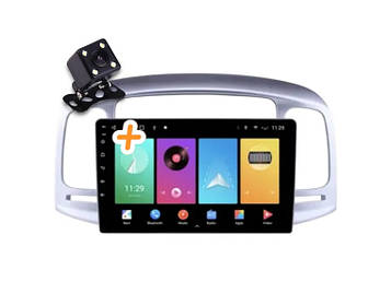 Магнітола для Hyundai Accent 2006-2012  на Android | Сенсорний екран, GPS, Bluetooth, камера заднього виду