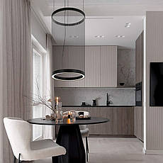 Дизайнерська чорна люстра "Array" з срібних ниток 28W (92-D1330), фото 4