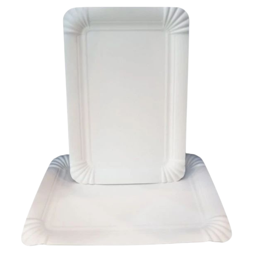 Прямокутні паперові тарілки