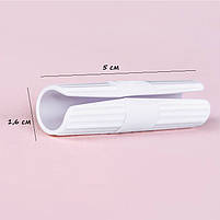 Затискачі для простирадл універсальні 12 шт білого кольору. Фіксатори для постільної білизни, фото 4