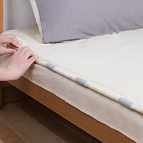 Затискачі для простирадл універсальні 12 шт білого кольору. Фіксатори для постільної білизни, фото 6