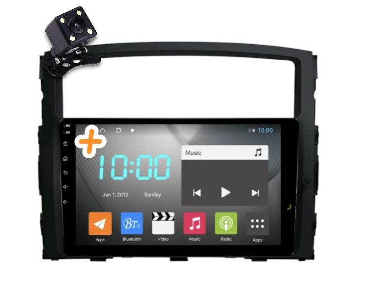 Магнітола для Mitsubishi Pajero 2006-2012  на Android | Сенсорний екран, GPS, Bluetooth, камера заднього виду, фото 1