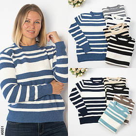 0051 МІКС Светр жіночий кашеміровий напівбатал (мікс кольорів: 10 од: 48-52 | універсальний)