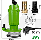 Дренажний насос для брудної та чистої води MalTec 550Вт 12000л/год (Польща), фото 2