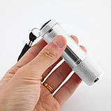 2в1 лампа/ліхтарик 105 для сушіння нігтів і гелевих типс на батарейках + штамп для стемпінгу, 12 Вт. Серебристий, фото 2