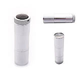 2в1 лампа/ліхтарик 105 для сушіння нігтів і гелевих типс на батарейках + штамп для стемпінгу, 12 Вт. Серебристий, фото 4