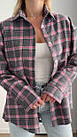 Молодіжна жіноча сорочка в клітинку вільного фасону (р. 42-46) 6131102, фото 6