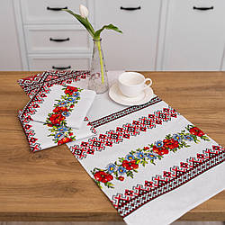 Рушник бавовняний "Буковина" (червона) 75х35 см