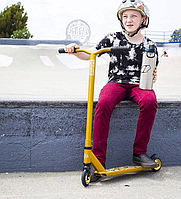 Самокат для дорослих алюмінієвий Самокат із максимальним навантаженням 100 кг Самокат із заднім ножним гальмом Fuzion X3 Pro Самок