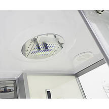 Душова кабіна Veronis BN-205-C 120х85х215 см на низькому піддоні прозоре скло розсувні двері сатин, фото 2