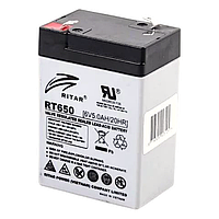 Акумуляторна батарея Ritar RT650 6 V — 5 Ah свинцево-кислотна, Свинцево-кислотний акумулятор