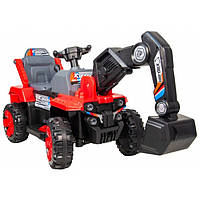 Дитячий екскаватор на акумуляторі Spoko SP-188 з ковшем трактор електричний червоний 42400578