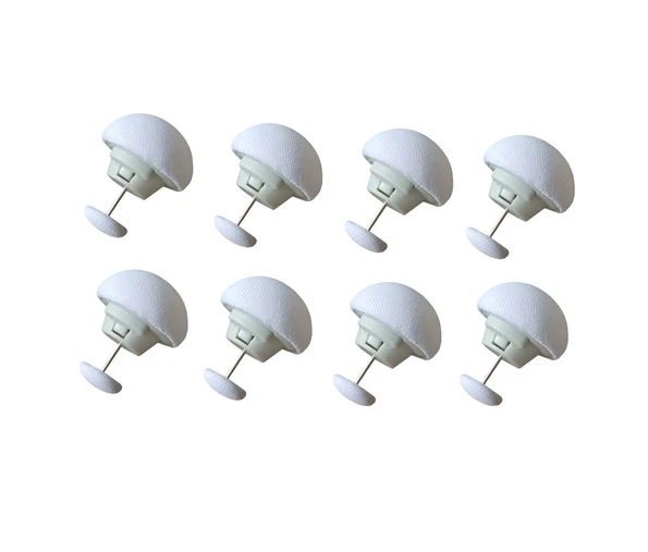 Фіксатори для ковдри кнопки для постільної білизни. Набір білих антиковзких застібок для підковдри простирадла 8 шт., фото 1