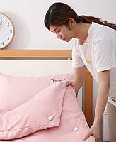 Фіксатори для ковдри кнопки для постільної білизни. Набір білих антиковзких застібок для підковдри простирадла 8 шт., фото 10