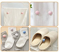 Фіксатори для ковдри кнопки для постільної білизни. Набір білих антиковзких застібок для підковдри простирадла 8 шт., фото 5