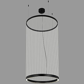 Дизайнерська чорна люстра "Array" з бежевих ниток 40W (92-D1330), фото 1