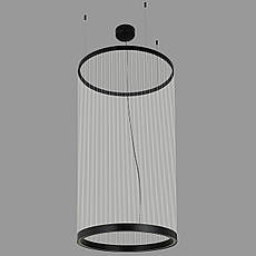 Дизайнерська чорна люстра "Array" з бежевих ниток 40W (92-D1330), фото 4
