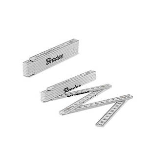 Лінійка розкладна, ABS, 1м, пружина, біла, DIY-MFP11WH/S
