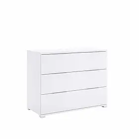 Комод Бартон 3Ш в спальню,вітальню Миро Марк білий глянець