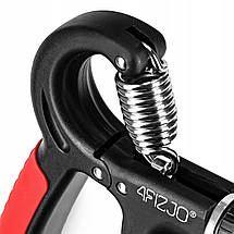 Еспандер кистьовий пружинний з регульованим навантаженням 4FIZJO 10-40 кг 4FJ0252 Black/Red Poland, фото 2