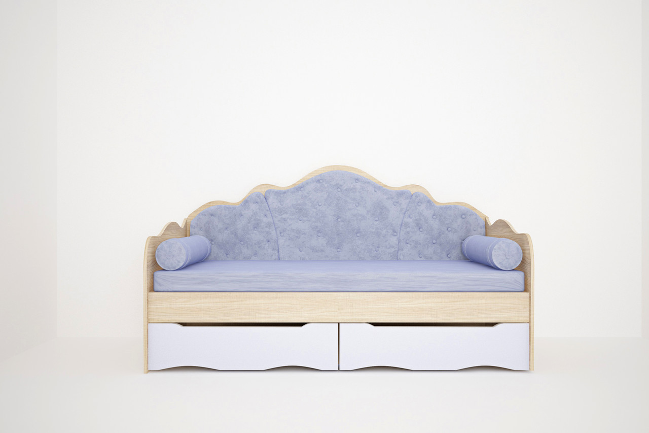 Ліжко Л-6 120*200 з ламелями та подушками Ліон, фото 1