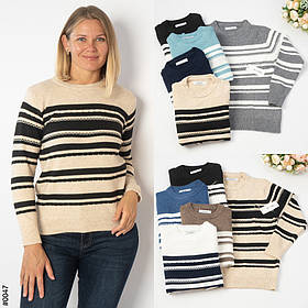 0047 МІКС Светр жіночий кашеміровий напівбатал (мікс кольорів: 10 од: 48-52 | універсальний)