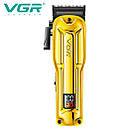 Акумуляторна машинка для стриження (clipper) VGR V-138 GOLD, 4 насадки, 7000 RPM, 2500 mAh, LED display, фото 6
